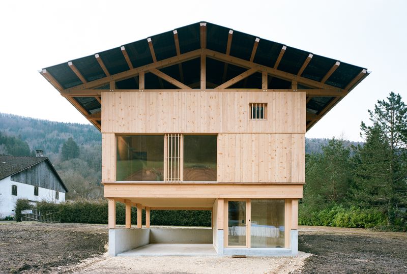 Soulce_Maison autonome évolutive – Soulce_façade Nord – @Gion Von Albertini