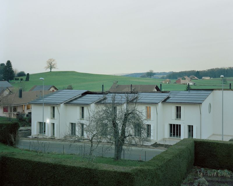 Cinq villas – Vue en hauteur côté jardin – willem pab