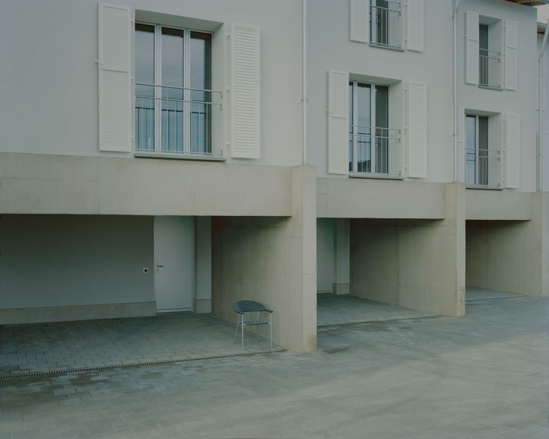 Cinq villas – Vue extérieure côté entrée zoom – willem pab