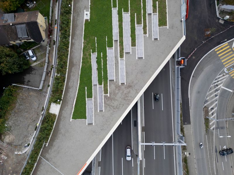 A1 Einhausung Schwamendingen mit Ueberlandpark und Sanierung Schöneichtunnel – Gaëtan Bally