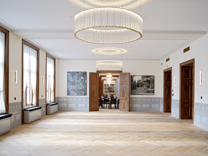 Gesamtsanierung Hauptbahnhof Zürich Südtrakt, Zürich – Neugestaltung Banketträume "Au Premier" – Adrian Scheidegger / Alexander Jaquemet