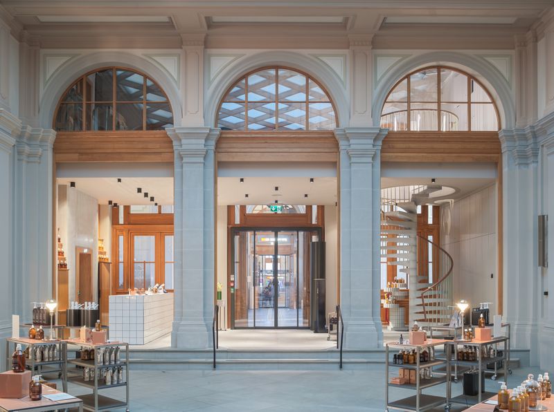 Gesamtsanierung Hauptbahnhof Zürich Südtrakt, Zürich – Freigelegte Raumstrukturen im Südtrakt – Adrian Scheidegger / Alexander Jaquemet