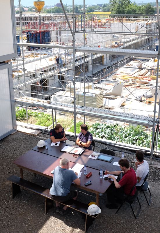 L'Espace Chantier – L'Espace Chantier offre pendant les travaux, un lieu de rencontre, de séances et de communication. – labac