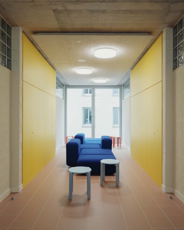 Baugewerbliche Berufsschule Zürich – Lernnische – Foto: Federico Farinatti