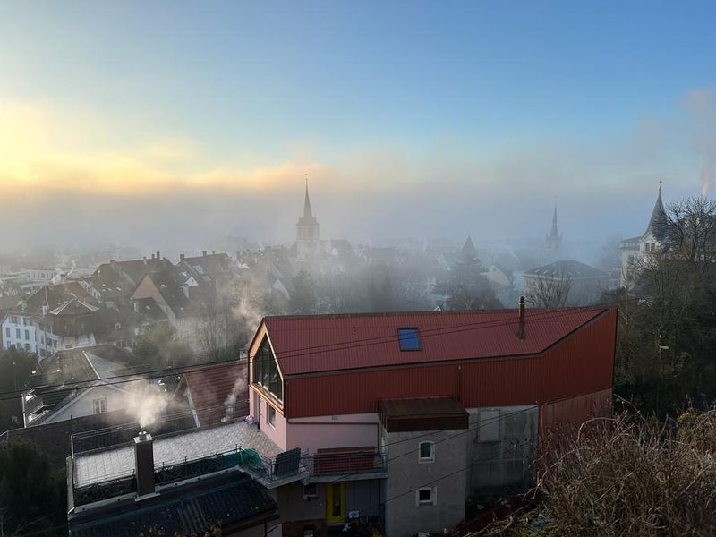 Felsenburg – vista dal lato nord con integrazione nel contesto storico di Biel-Bienne – Cyril Käppeli