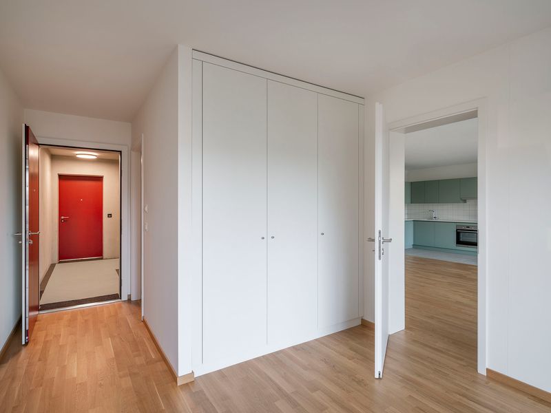 Immeuble de logements coopératifs, PSBL et PPE – Pièce semi-indépendante accessible par le logement et par le palier – Johannes Marburg Photography