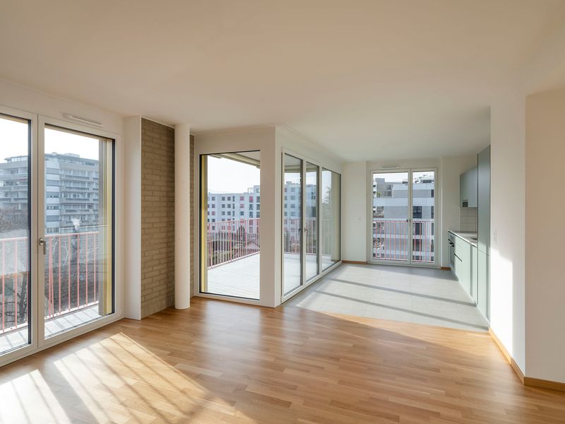 Immeuble de logements coopératifs, PSBL et PPE – Appartement d'angle – Johannes Marburg Photography