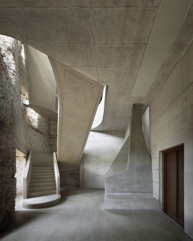 Schloss Rapperswil - crepaccio e mulini – Gletscherspalte und Gletschermühlen – © Valentin Jeck + PARK ARCH