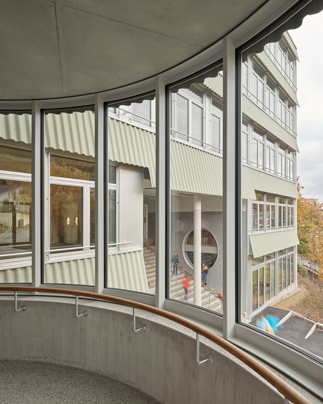 Neubau Schulhaus Bachtal – Treppenturm – Roland Bernath