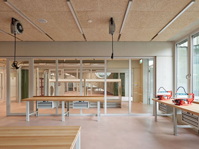 Neubau Schulhaus Bachtal – Werken und Handarbeit – Roland Bernath