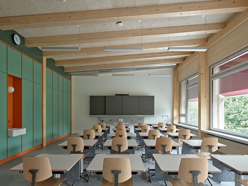 Erweiterung Schulanlage Muoshof Malters – Klassenzimmer Dachgeschoss – Roland Bernath