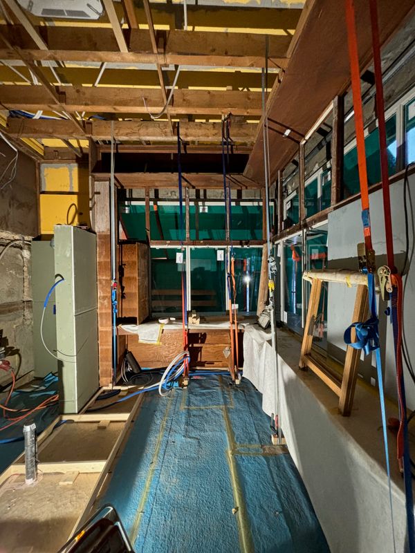 Revitalisierung Betriebsgebäude Eichhof Luzern – Baustellenfoto – buan architekten