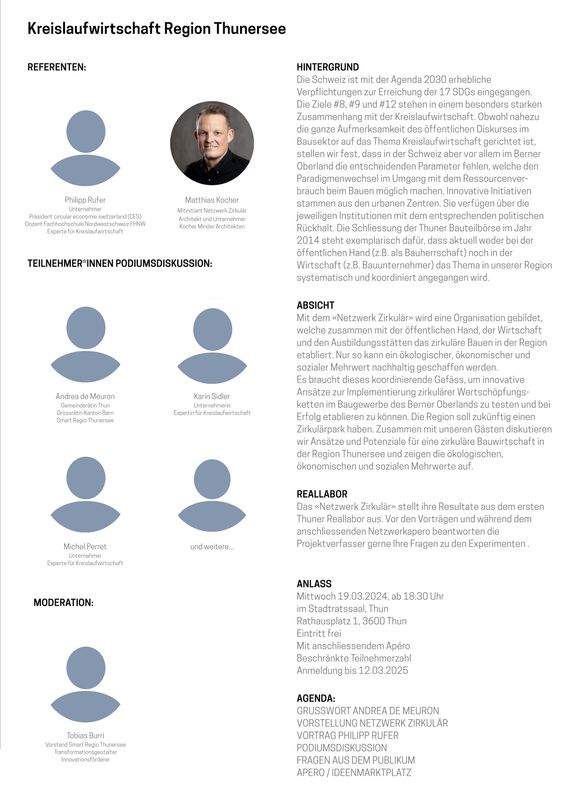 Netzwerk Zirkulär – Abschlussevent Reallabor