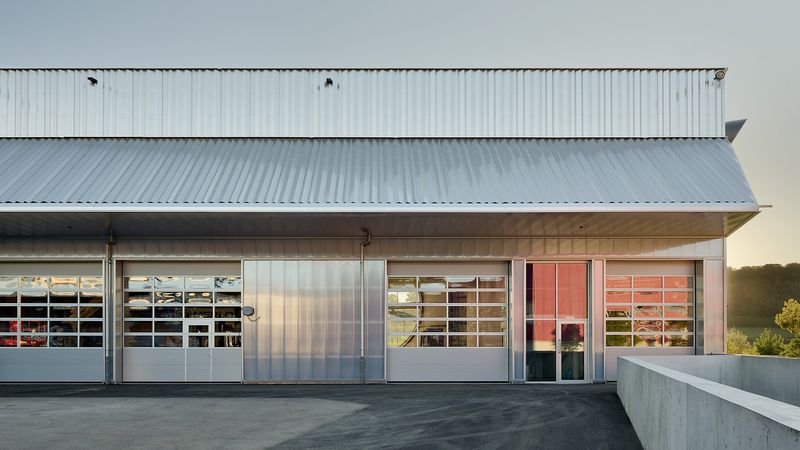 Erweiterung Werkhof Worbboden – Ansicht Hoffassade – Thomas Telley