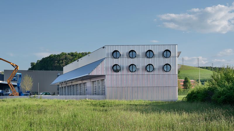 Erweiterung Werkhof Worbboden – Gesamtansicht erweiterter Werkhof – Thomas Telley