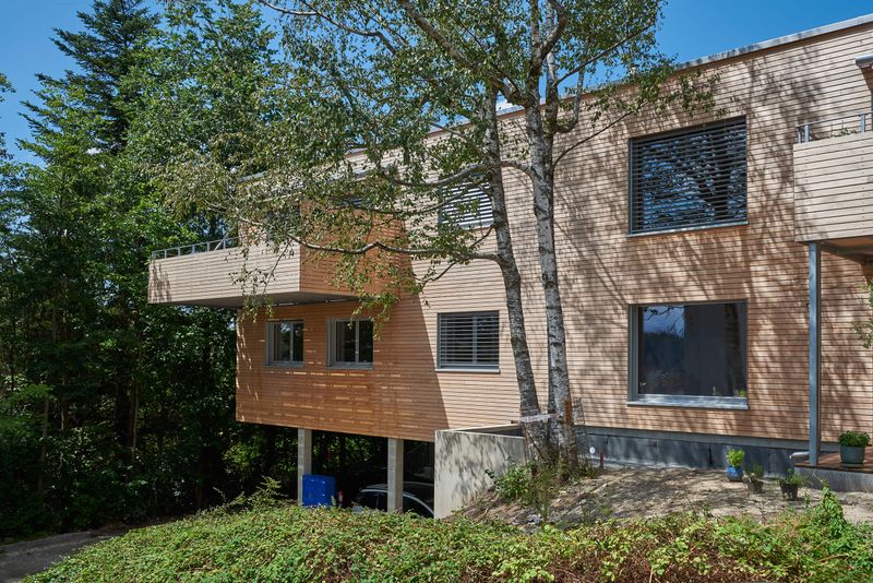 PPE de l'Orangerie – Densification avec construction d'un immeuble en bois posé sur les garages existants – Corinne Cuendet, Clarens